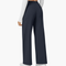 High Waisted Stretch Pocket Straight Leg Work Pants
