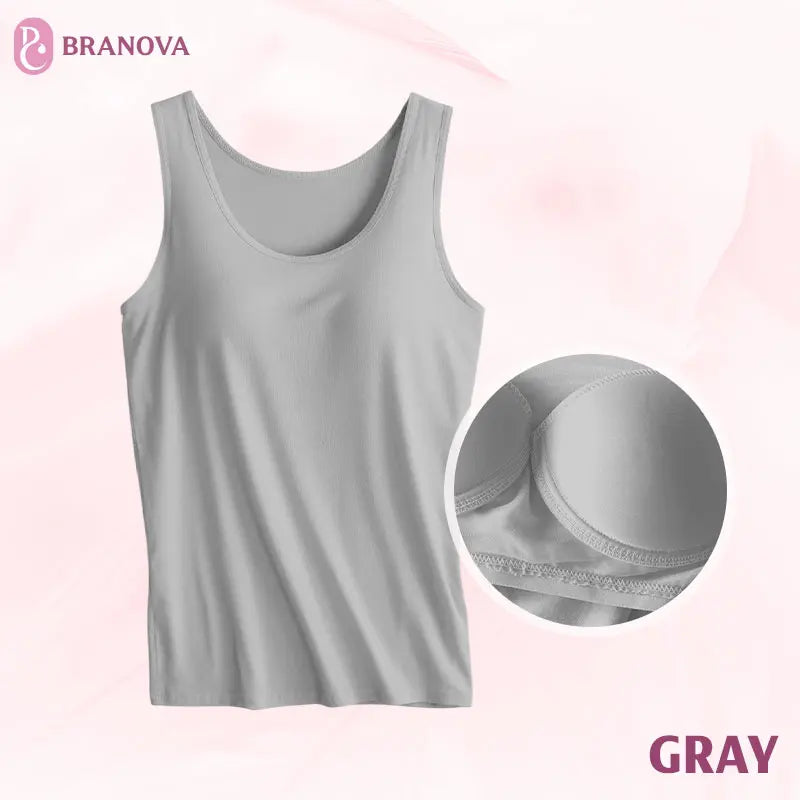 BraNova - Soft Built-In Bra Tank Top for Women