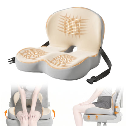 GoodBase™️ Orthopedic Lumbar Seat Cushion for Back & Tailbone Support