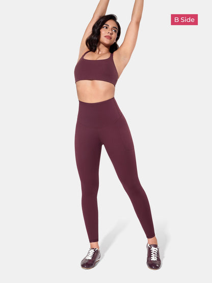 PowerBand Resistance Leggings (Reversible Wear)
